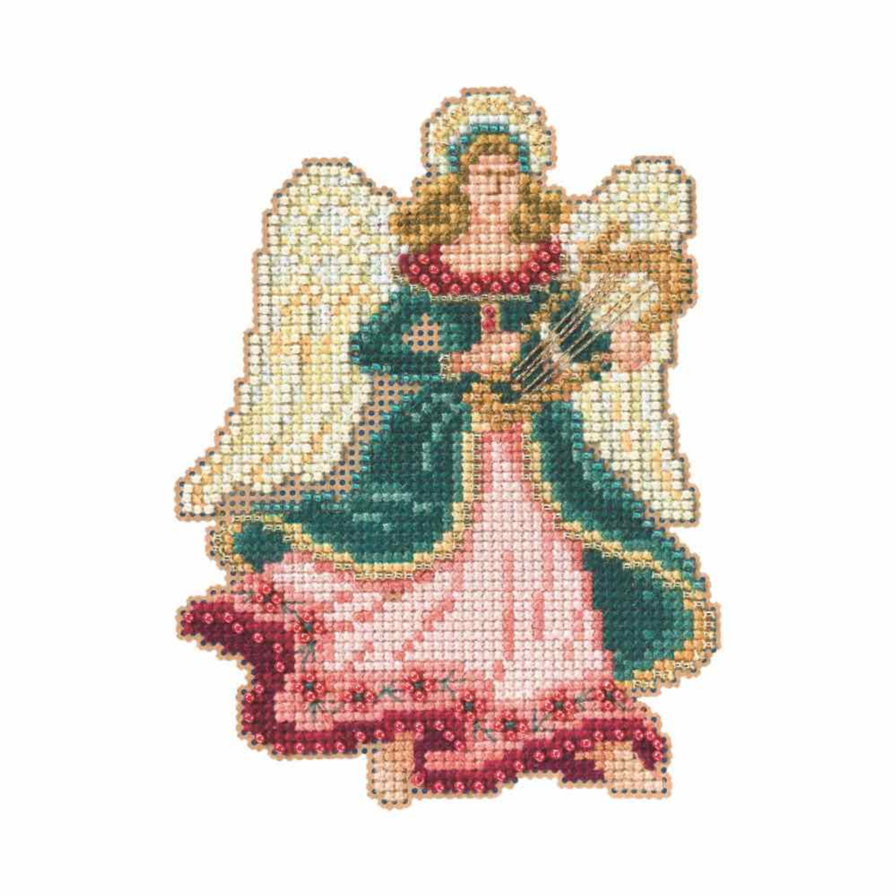 Gabrielle Bead Christmas Cross Stitch Kit Mill Hill 2014 Angel Trilogy