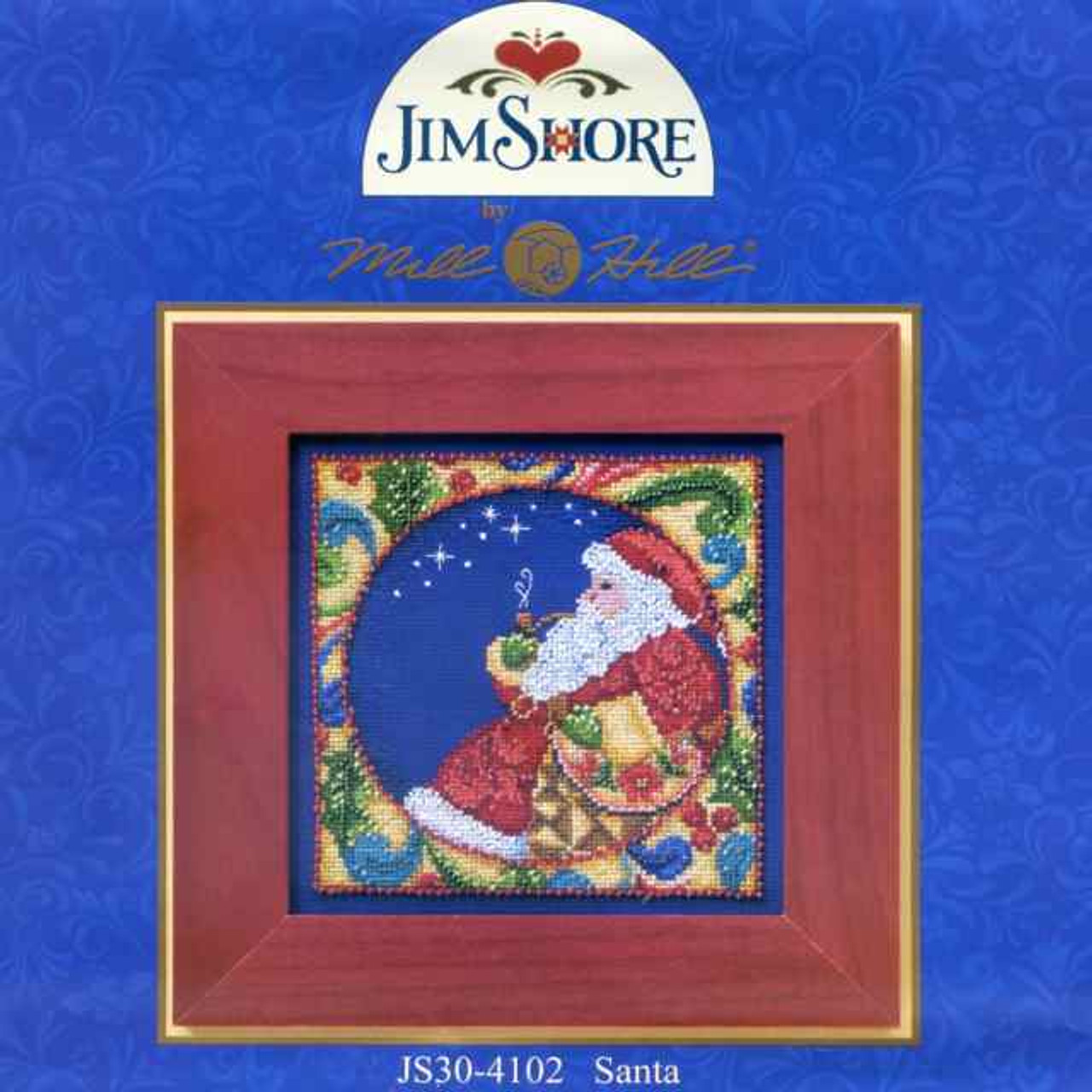 Santa Claus 2014 Bead Cross Stitch Kit Mill Hill 2014 Jim Shore Winter JS30-4102