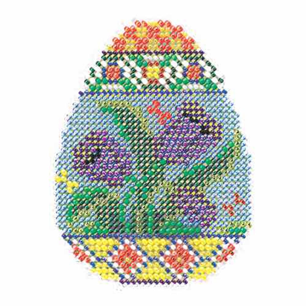 Tulip Egg Beaded Cross Stitch Kit Mill Hill 2015 Spring Bouquet MH185105