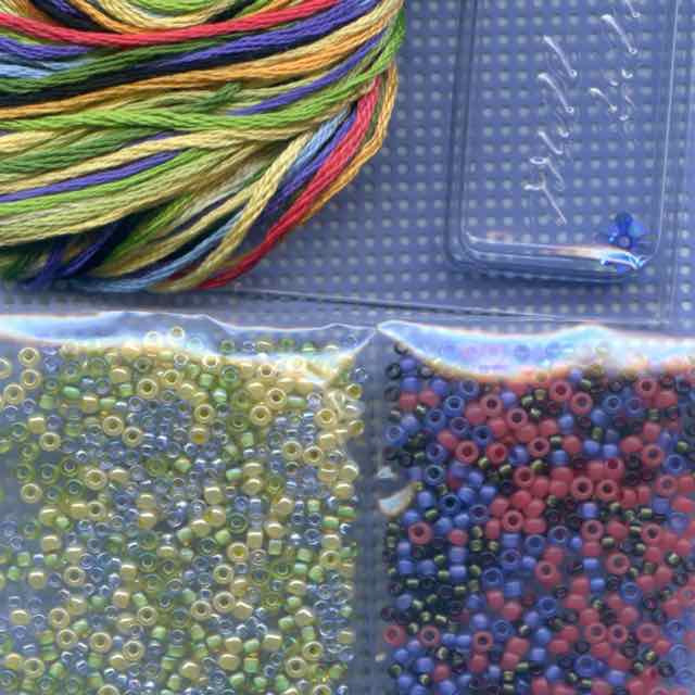 Garden Boots Beaded Cross Stitch Kit Mill Hill 2015 Spring Bouquet