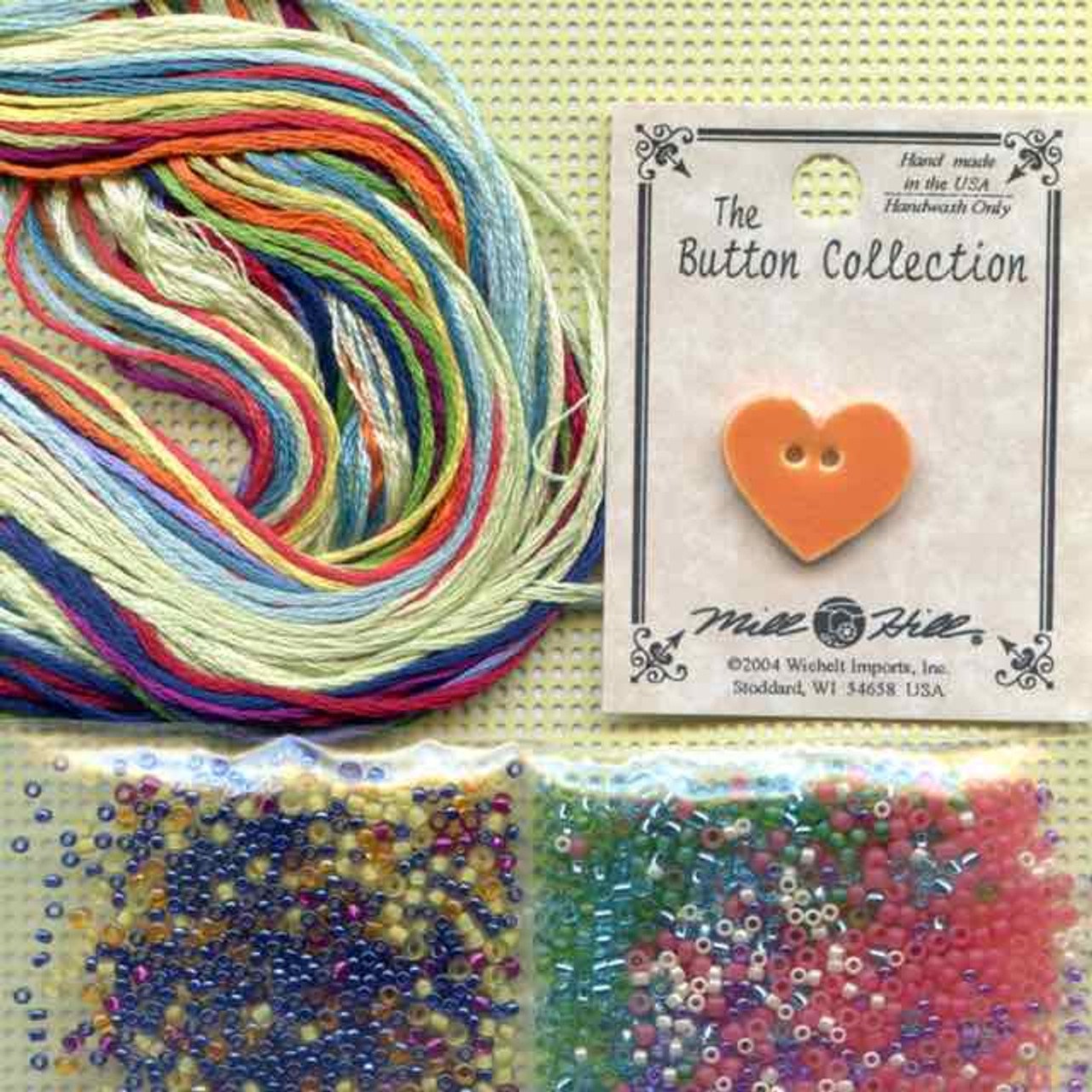 Mom Beaded Cross Stitch Kit Mill Hill 2015 Buttons & Beads Spring MH145101