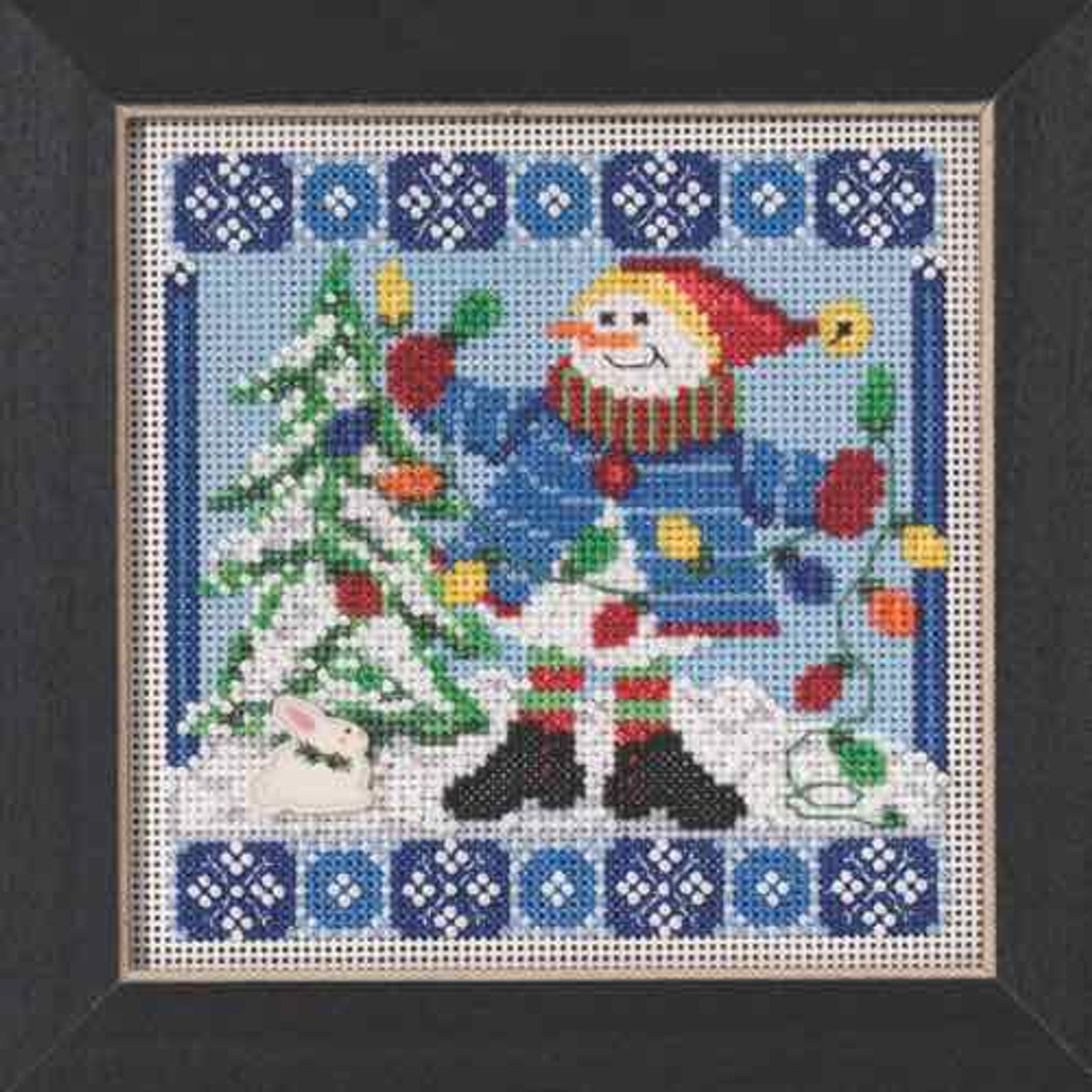 Mr Jack Frost Cross Stitch Kit Mill Hill 2015 Buttons & Beads Winter MH145303