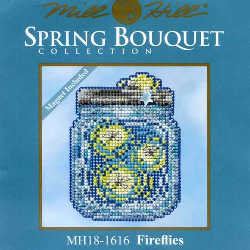 Fireflies Bead Cross Stitch Kit Mill Hill 2016 Spring Bouquet MH181616