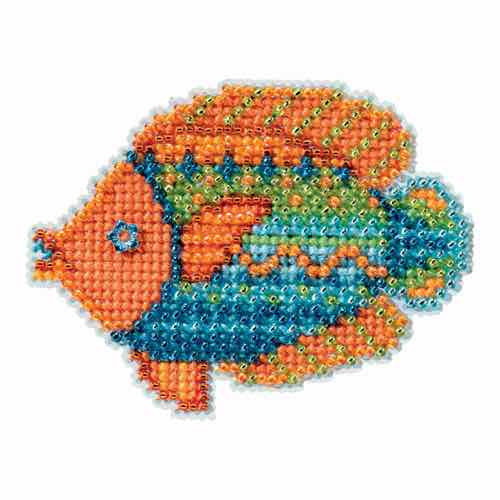 Fancy Fish Bead Cross Stitch Kit Mill Hill 2016 Spring Bouquet MH181613