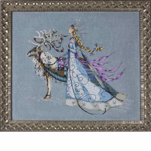 Mirabilia 完成品 October Opal Fairy Cross Stitch Chart Fabric Embellishments