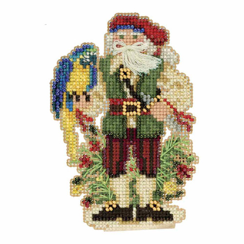 Trinidad Santa Cross Stitch Kit Mill Hill 2017 Caribbean Santas MH201732