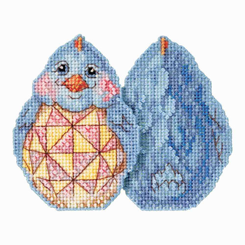 Blue Chick Counted Cross Stitch Easter Kit Mill Hill 2017 Jim Shore JS181711