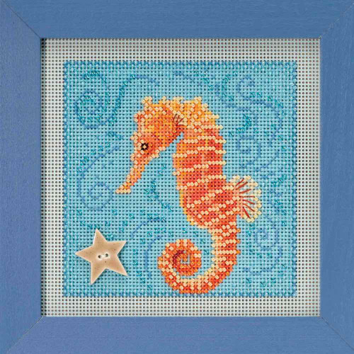 Seahorse Cross Stitch Kit Mill Hill 2018 Buttons & Beads Spring MH141813