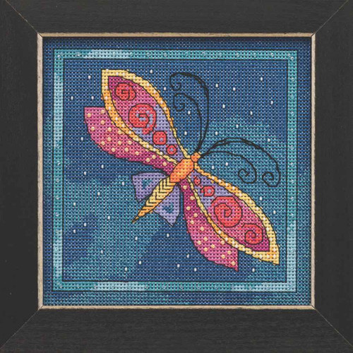 Dragonfly Capri Cross Stitch Kit Mill Hill 2019 Laurel Burch Flying Colors LB141911