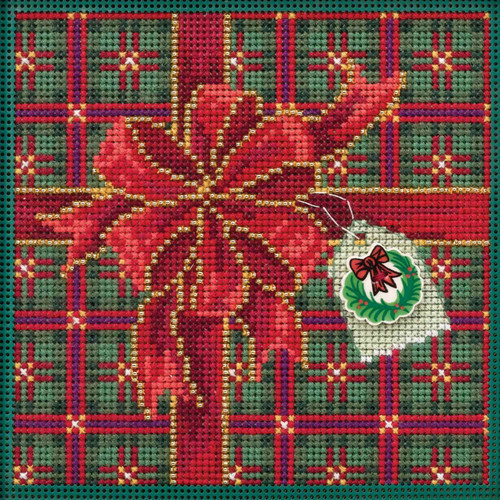 Holly Jolly Season Cross Stitch Kit Mill Hill 2004 Buttons & Beads