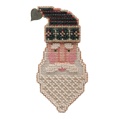 Saint Nick Beaded Ornament Kit Mill Hill 1999 Charmed Santa Faces