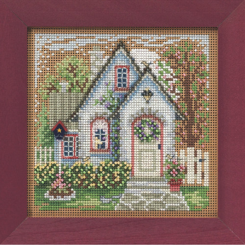 Town Square Cross Stitch Kit Mill Hill 2023 Buttons Beads Spring MH142315
