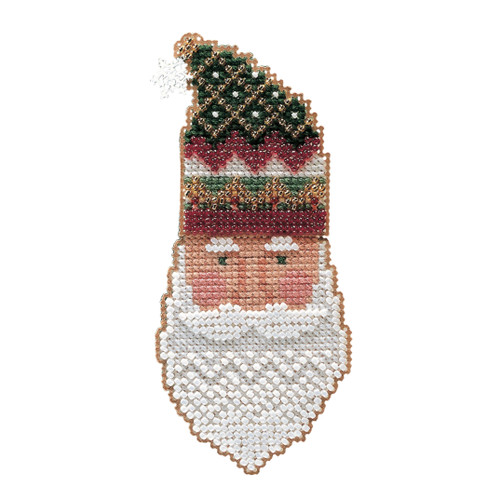 Kris Kringle 1999 Bead Ornament Kit Mill Hill 1999 Charmed Santa Faces