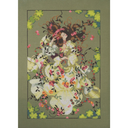 Ophelia Kit Cross Stitch Chart Beads Floss MD175 Mirabilia Nora