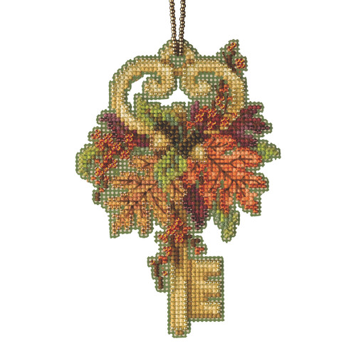 Gingerbread Lass Cross Stitch Ornament Kit Mill Hill 2021 Beaded Holiday