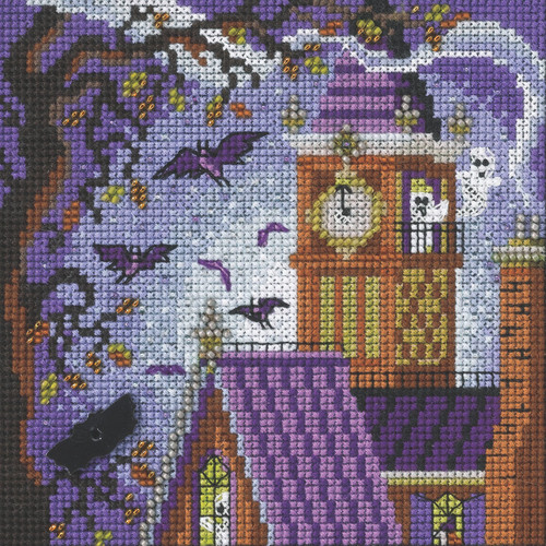 Haunted Tower Cross Stitch Kit Mill Hill 2022 Buttons