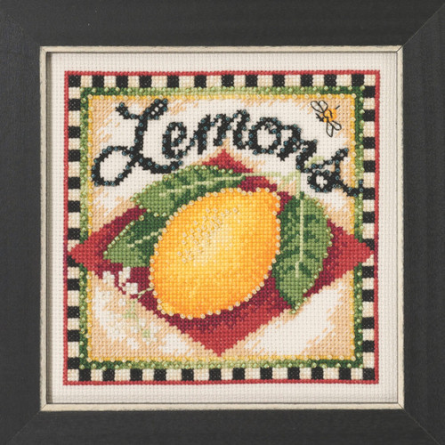 Lemons Cross Stitch Kit Mill Hill 2023 Debbie Mumm Market Fresh