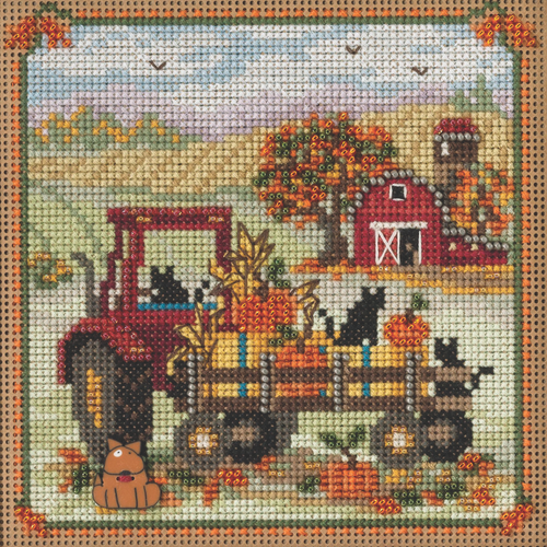 Mill Hill Autumn Key Cross Stitch Kit - 3.5.inw x 5in