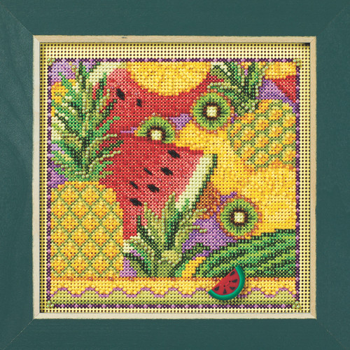 Summer Fruit Cross Stitch Kit Mill Hill 2024 Buttons & Beads Spring MH142413