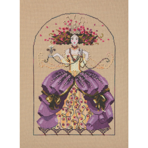 The Empress Cross Stitch Kit Chart Beads Silk Floss Mirabilia Nora