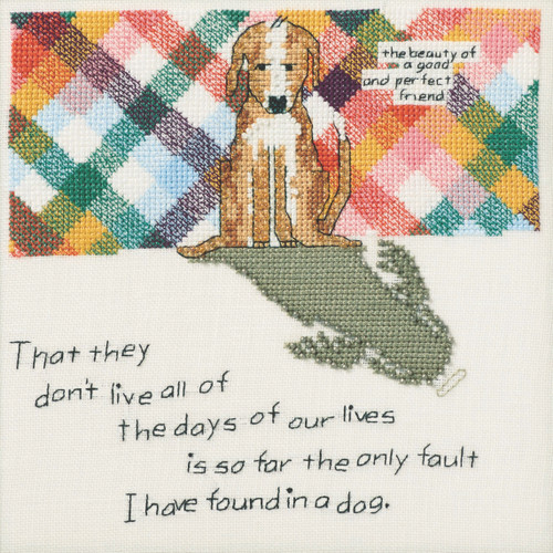 Stitched area of Perfect Friend Beaded Cross Stitch Kit Curly Girl 2025 Mill Hill CG302512 Stitched area of Perfect Friend Beaded Cross Stitch Kit Curly Girl 2025 Mill Hill CG302512