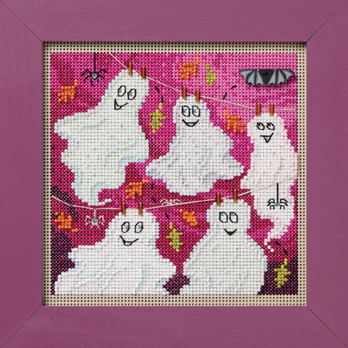 Ghost Line Cross Stitch Kit Mill Hill 2026 Buttons & Beads Autumn MH142622
