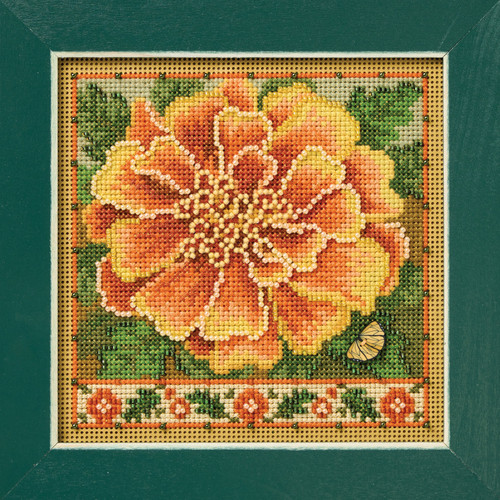 Marigold Cross Stitch Kit Mill Hill 2026 Buttons & Beads Autumn MH142623