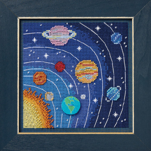 Solar System Cross Stitch Kit Mill Hill 2026 Buttons & Beads Autumn MH142625