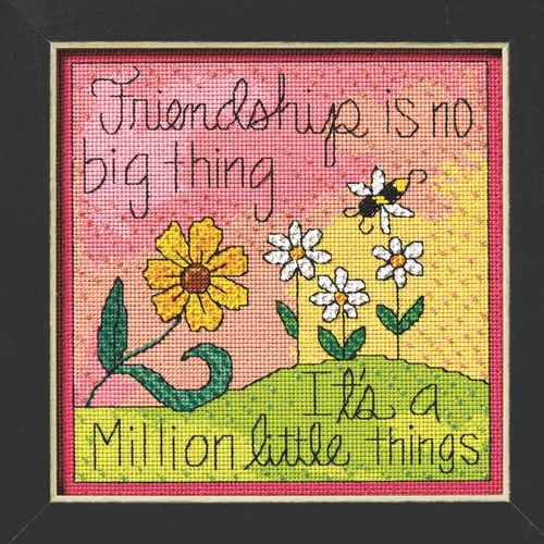 Friendship is No Big Thing Beaded Counted Cross Stitch Mill Hill 2026 Sticks ST152614