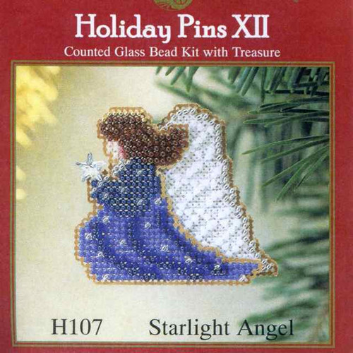 Starlight Angel Beaded Ornament Kit Mill Hill 2002 Winter Holiday