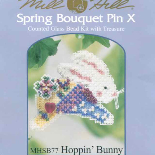 Hoppin Bunny Beaded Easter Ornament Kit Mill Hill 2003 Spring Bouquet
