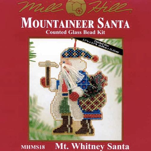 Mt Whitney Santa Bead Ornament Kit Mill Hill 2004 Mountaineer Santas