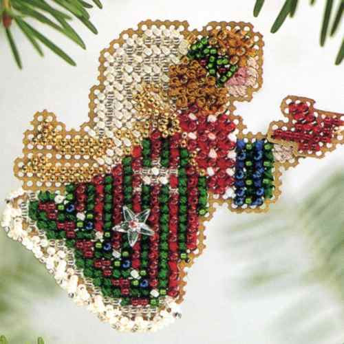 Christmas Angel Beaded Ornament Kit Mill Hill 2004 Winter Holiday