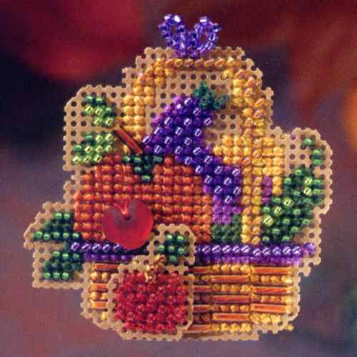 Autumn Bounty Beaded Cross Stitch Kit Mill Hill 2006 Autumn Harvest