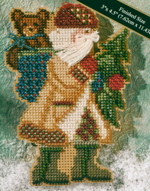 Allegheny Santa Beaded Ornament Kit Mill Hill 2007 Appalachian Santas