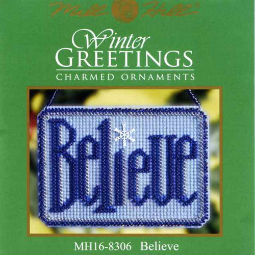 Believe 2008 Bead Holiday Ornament Kit Mill Hill 2008 Winter Greetings