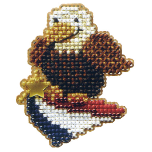 American Eagle Patriotic Bead Kit Mill Hill 2008 Autumn Harvest
