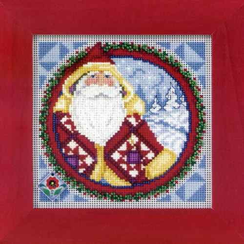 Kris Kringle 2009 Cross Stitch Kit Mill Hill 2009 Jim Shore Santas