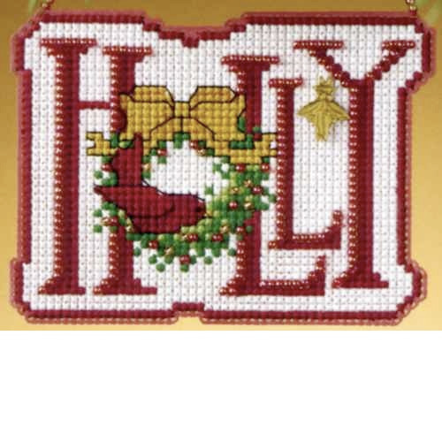 Holly 2009 Beaded Cross Stitch Kit Mill Hill 2009 Winter Greetings