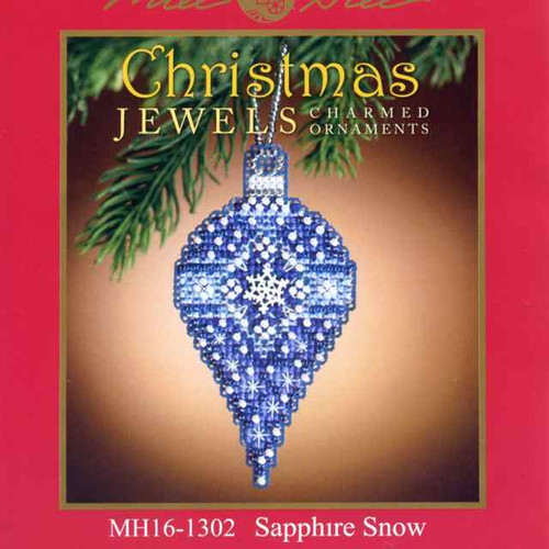 Sapphire Snow Beaded Ornament Kit Mill Hill 2011 Christmas Jewels