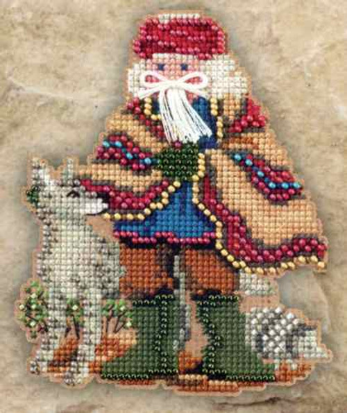 Mesa Santa Beaded Holiday Ornament Kit Mill Hill 2011 Southwest Santas