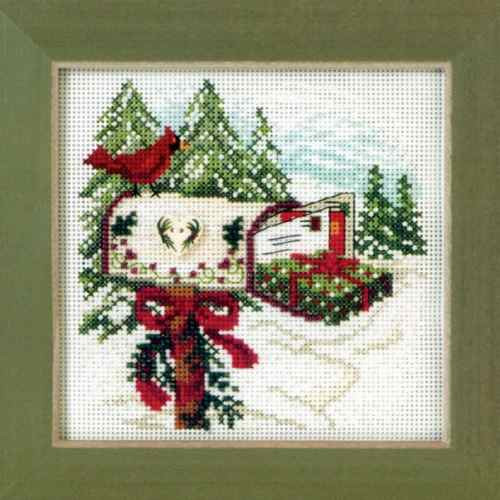 Holiday Delivery Bead Cross Stitch Kit Mill Hill 2011 Buttons & Beads