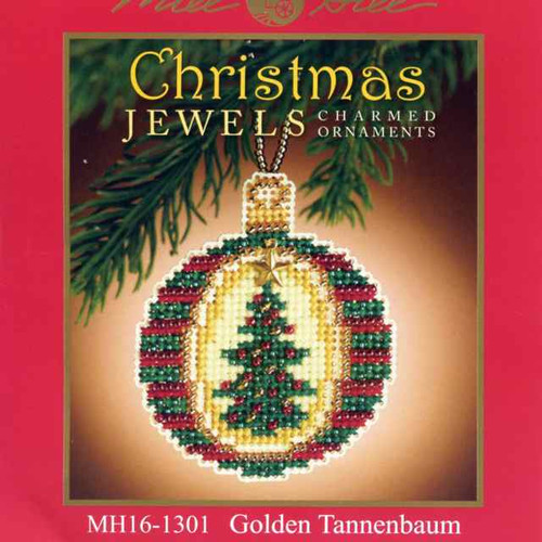 reste de kit broderie perles déco Noël sapin victorien Mill