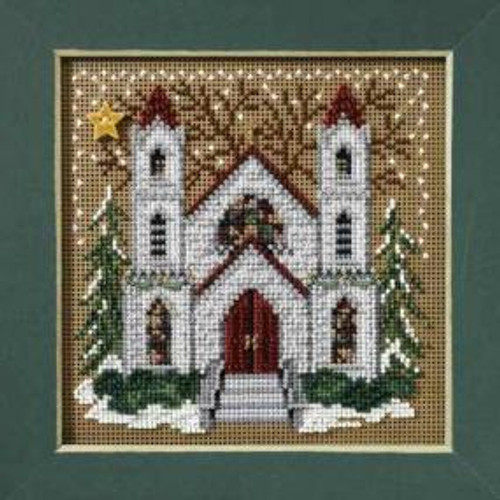 St Nicholas Cathedral Stitch Kit Mill Hill 2007 Buttons & Beads Winter