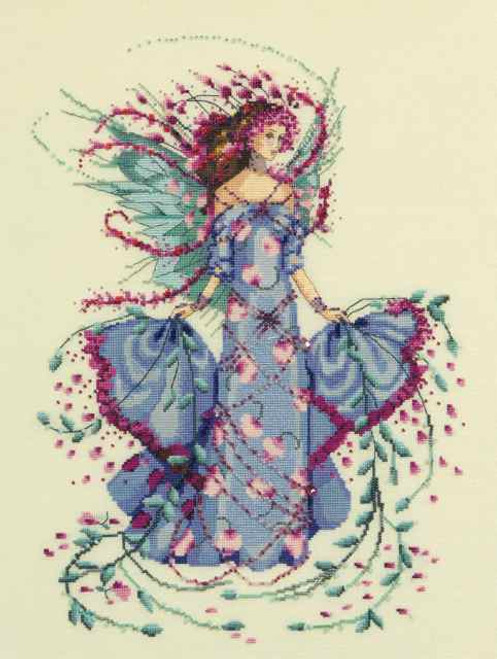 October Opal Fairy Kit Cross Stitch Chart Beads Braid Mirabilia MD132