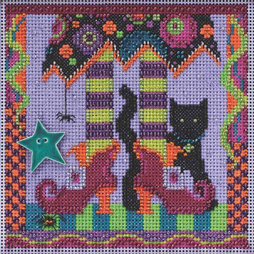 Sugar Skull Beaded Kit Mill Hill 2015 Buttons & Beads Autumn