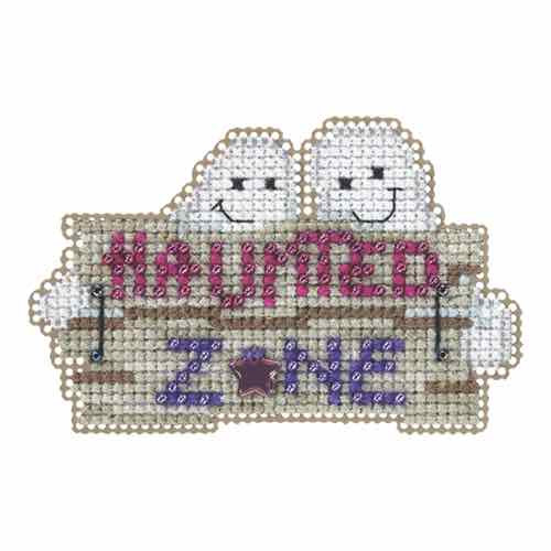 Haunted Zone Beaded Cross Stitch Kit Mill Hill 2015 Autumn Harvest