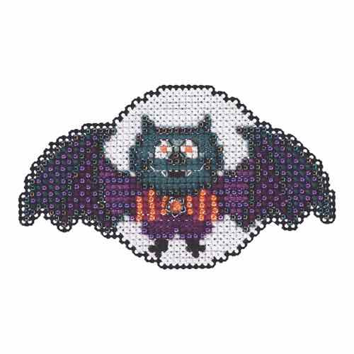Boris the Bat Bead Cross Stitch Kit Mill Hill 2015 Autumn Harvest