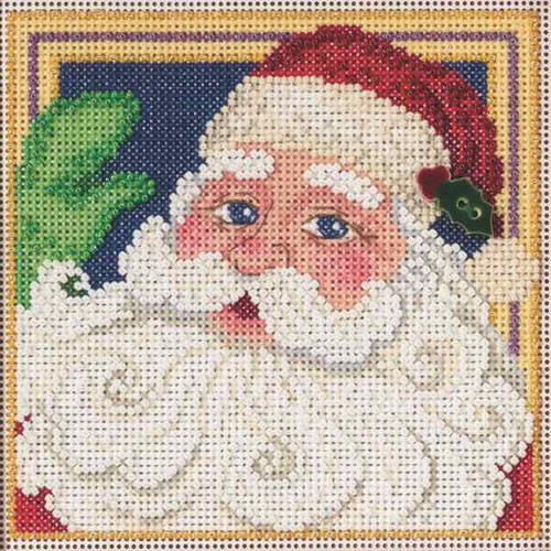 Jolly St Nick Cross Stitch Kit Mill Hill 2015 Buttons & Beads