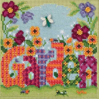 Garden Cross Stitch Kit Mill Hill 2016 Buttons & Beads Spring MH141616
